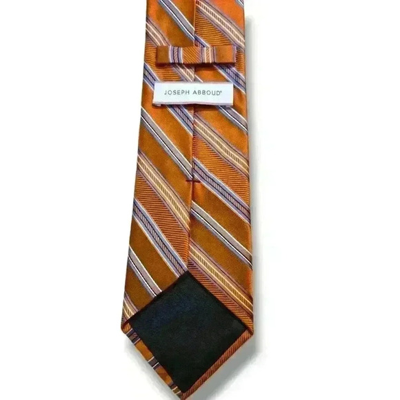 Joseph Abboud Men's Tie Stripes 100% Silk #111 - Picture 2 of 5